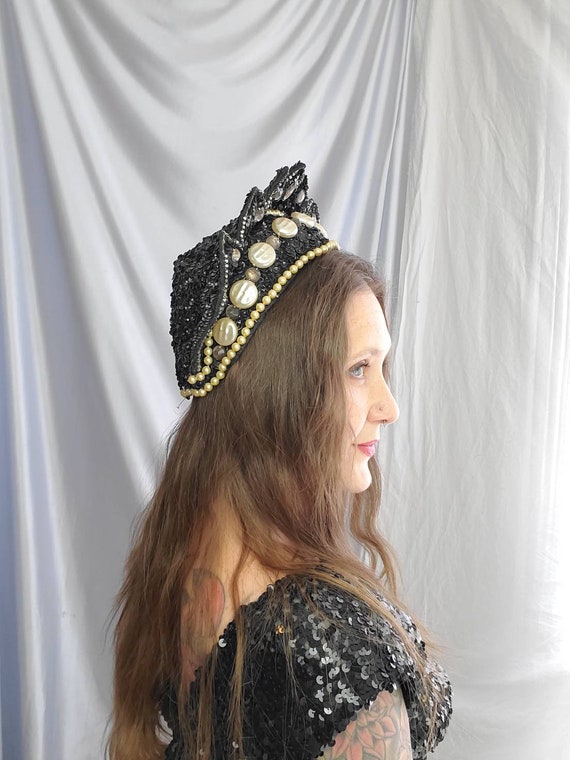 sequin headpiece