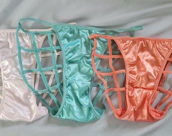 Vintage New Old Stock Caged Panties Small Sexy Lingerie Peek-a-boo Pick One