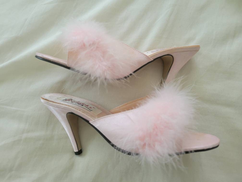 Feather Mules Fredericks Of Hollywood Marabou Slippers High - Main Image