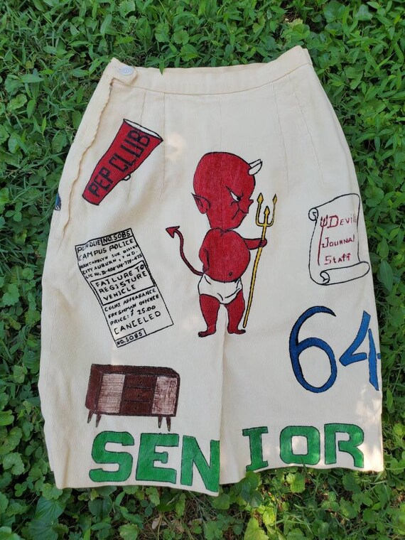 Rare Vintage Original Hand Painted Senior Cords •