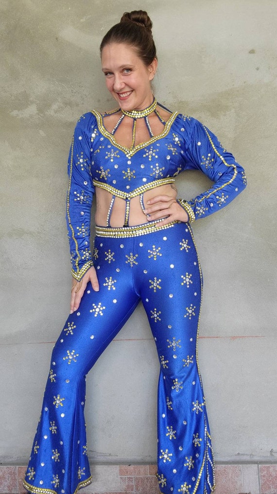 Vintage 1970s 1980s Circus Showgirl Costume Rhines
