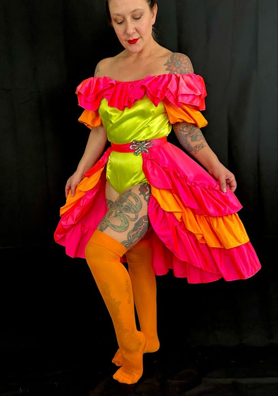 Vintage Dance Costume Skirt Gem