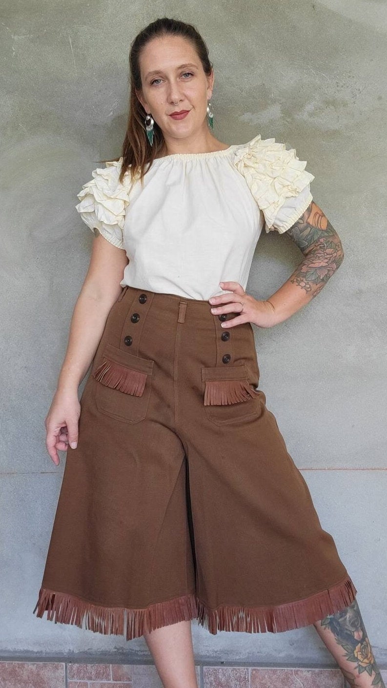 Leather Gaucho Pants -  Canada