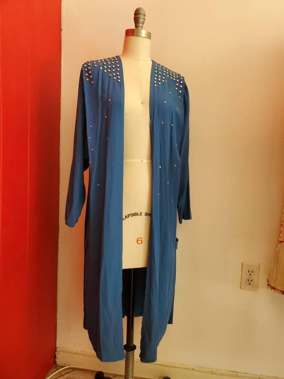 Vintage Rhinestone Cardigan Duster • Showgirl Over