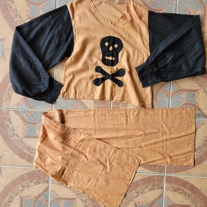 Vintage Halloween Costume Antique Pirate Costume Adult Halloween image 4