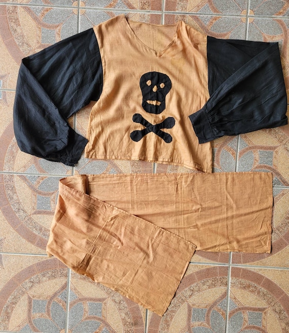 Vintage Halloween Costume Antique Pirate Costume … - image 4