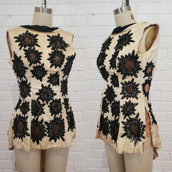 Amazing Vintage 1940s 50s Showgirl Costume • Beade