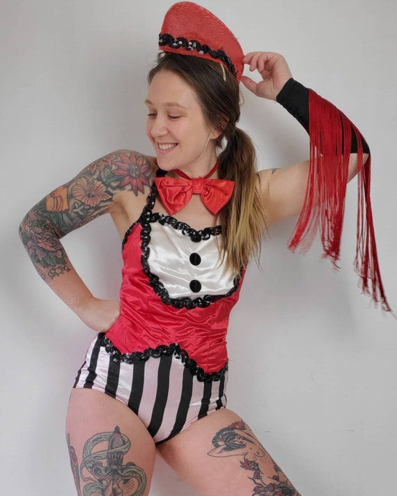 Vintage Circus Performer Leotard and Accessories •