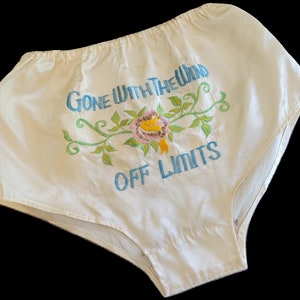 Vintage WWII 1940s Sweetheart Lingerie Embroidered Bottoms 1950s • Off Limits • Gone With The Wind