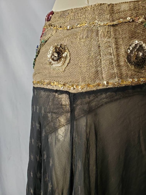 Antique Vintage Showgirl Costume Skirt • Mata Har… - image 10