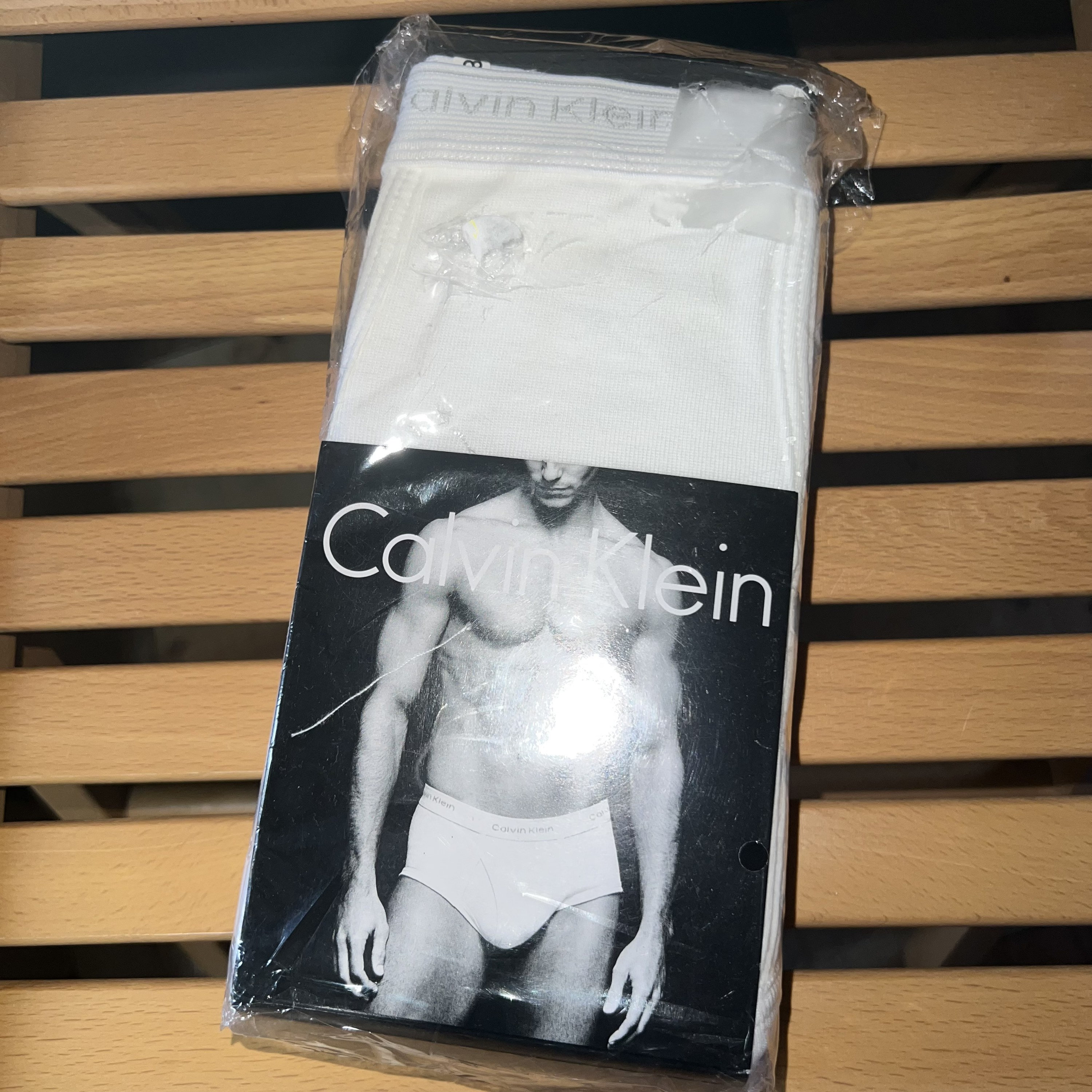 Vintage Calvin Klein Full Rise Mens Briefs 3 Pack NOS White NEW 40
