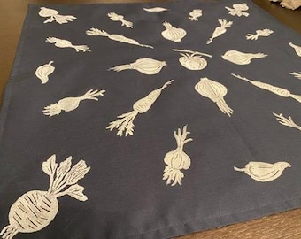 Veggie Galaxy Bandana - One Size - Cotton Bandana - Multiple Colors with White Block Print - READY to SHIP