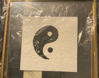 Pothos Print in Floating Frame - Handmade - Wall Art