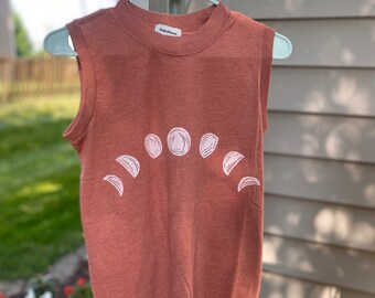Clay moon phases tank size XS
