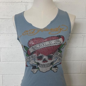 Skull Tank Top Y2k - Etsy