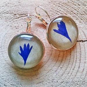 Montana Wildflower Earrings - great Bridesmaid Jewelry, Wedding Jewelry, Nature Lover&#39;s Jewelry