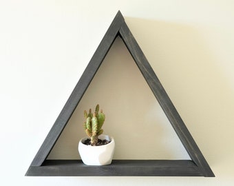 The Pyramid Shelf | Triangle Shelf | Wood shelf