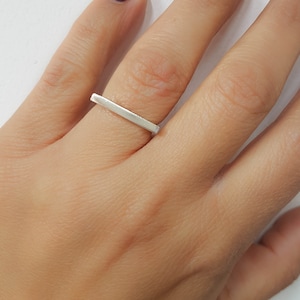 Bar ring silver, Line Silver 925 Ring, Silver bar ring, Minimal Bar Ring, Line bar ring, Statement ring, Geometric ring
