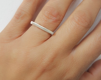 Mother Day - Bar ring silver, Line Silver 925 Ring, Silver bar ring, Minimal Bar Ring, Line bar ring, Statement ring, Geometric ring