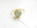 Jade ring Natural Jade gemstone Gold Jade jewelry Green stone ring May birthstone 