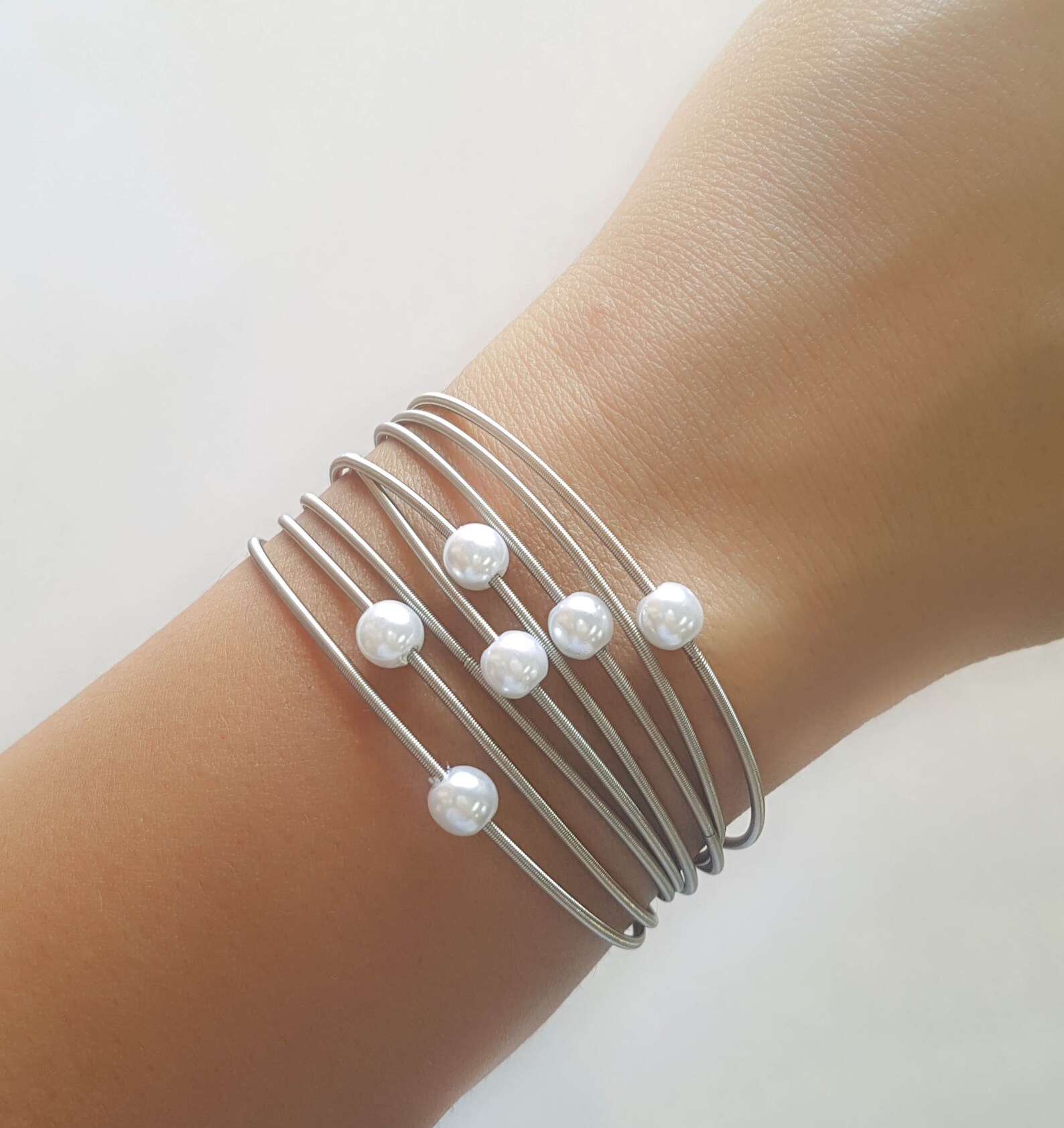 Sale Guitar String Bracelet spring coil bracelet Stainless Etsy