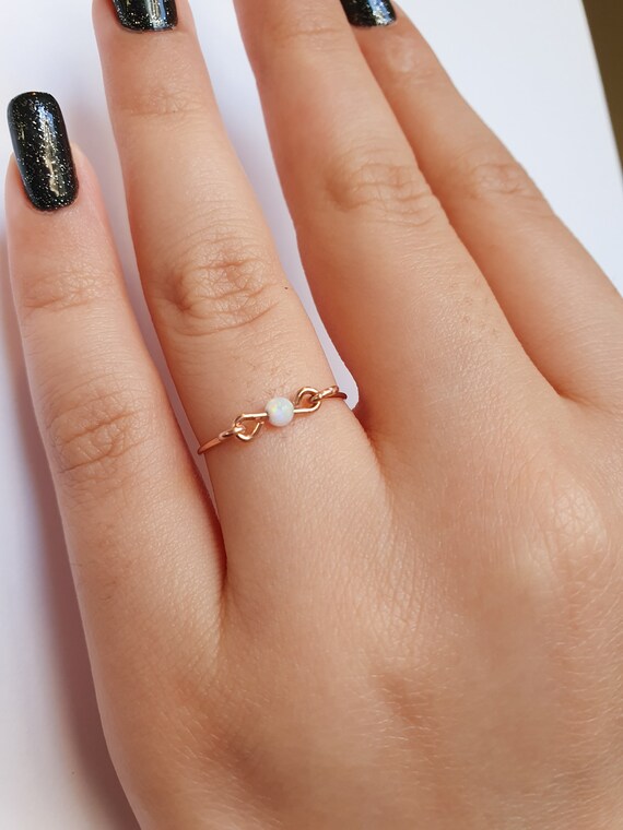 White rose gold ring deals