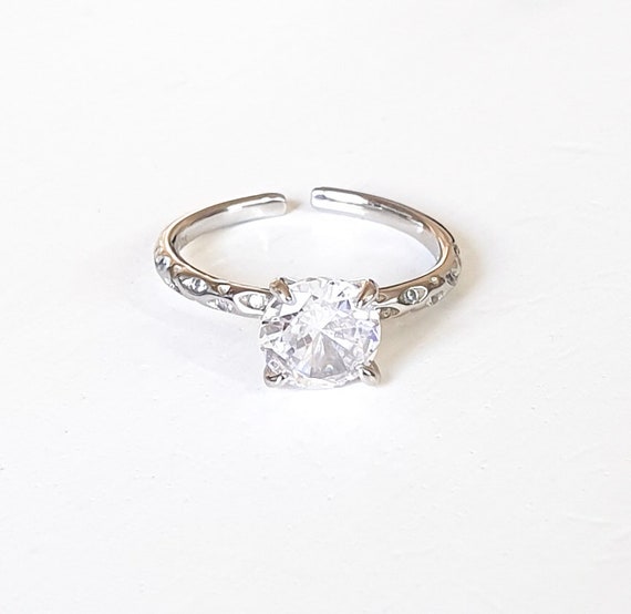 Toe Ring Rihanna Style Adjustable Sterling Silver 925 Big
