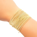 Gold guitar string bracelets, silver spring bracelets, Stainelss steel bracelet, Stack bracelets, bracelets set gold