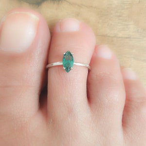Zehenring Einstellbare Sterling Silber Einzigartige Zehenring CZ Diamant Zehenring Offener Zehenring