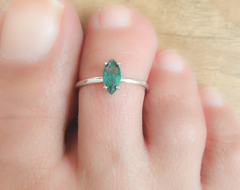 Festa della mamma - Anello per la punta Anello per la punta unico in argento sterling regolabile Anello per la punta con diamante CZ Anello per la punta aperto