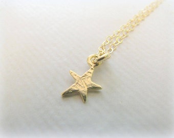 Moederdag - Zeester ketting, Mini Zeester Bedelketting, Kleine gouden Zeester Ketting, Sea Star Summer Beach Sieraden, Zeester Hanger