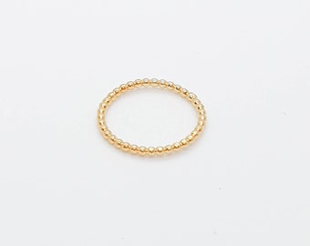 Mother Day - Gold ring thin delicate Stacking ring thin bangle slim