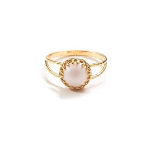 Pearl ring gold swarovski pearl ring vintage bridal jewelry