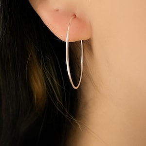 gold hoop earrings small earring gold fill earring delicate earrings thin hoop earrings