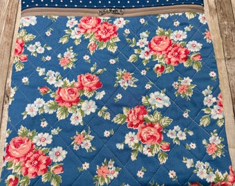 A Cat Named Stitch Fabric Line  Project Bag | Quilted Cross Stitch Project Bag | Needlework Bag| PB401
