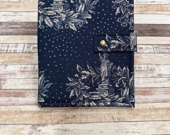 Carpeta para proyectos de punto de cruz / Tela patriótica estadounidense / Bolsa para proyectos / Carpeta para manualidades / Bolsa para manualidades / Bolsa para proyectos / Tamaño mediano / MPB122