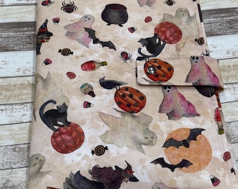 Halloween Pink Cross Stitch Project Folio | Project Bag | Craft Folio | Craft Bag | Needlework Project Bag | Size Large|PB369