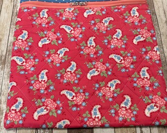 A Cat Named Stitch Fabric Line  Project Bag | Quilted Cross Stitch Project Bag | Needlework Bag| PB402