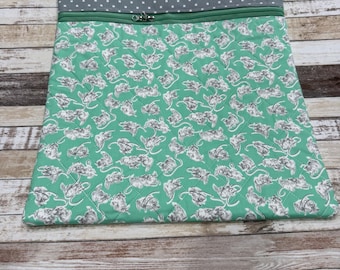 A Cat Named Stitch Fabric Line  Project Bag | Quilted Cross Stitch Project Bag | Needlework Bag| PB363