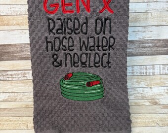 Embroidered Kitchen Towel | Tea Towel | Kitchen Towel | GenX | ET106