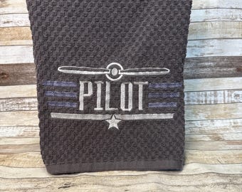 Embroidered Kitchen Towel | Tea Towel | Kitchen Towel | Pilot | ET103