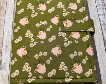 Tea Cups Cross Stitch Project Folio | Project Bag | Craft Folio | Craft Bag | Needlework Project Bag | Size Large |PB155