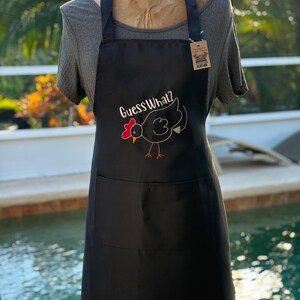 Embroidered Apron | Kitchen Apron | Grilling Apron | BBQ Apron | Chicken Butt