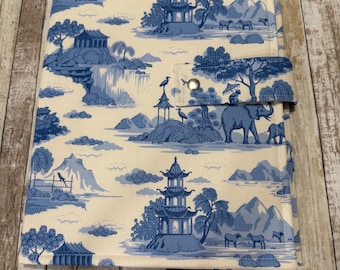 Tilda Something Blue Fabric Cross Stitch Project Folio | Project Bag | Craft Folio | Craft Bag | Needlework Project Bag | Size Large |PB351