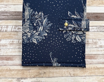 Carpeta para proyectos de punto de cruz / Tela patriótica estadounidense / Bolsa para proyectos / Carpeta para manualidades / Bolsa para manualidades / Bolsa para proyectos / Tamaño mediano / MPB121