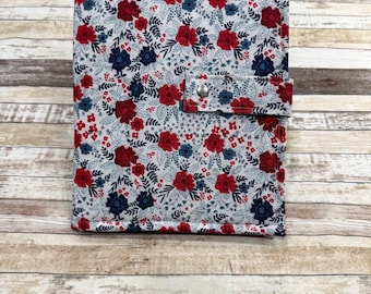 Carpeta para proyectos de punto de cruz / Tela patriótica estadounidense / Bolsa para proyectos / Carpeta para manualidades / Bolsa para manualidades / Bolsa para proyectos / Tamaño mediano / MPB124