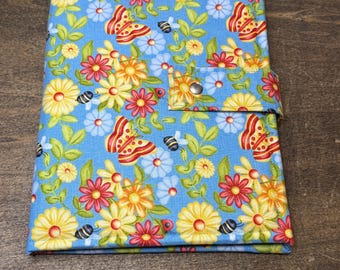 Cross Stitch Project Folio | Butterflies and Bees Fabric | Project Bag | Craft Folio | Craft Bag | Needlework Project Bag | Size Med |PB111