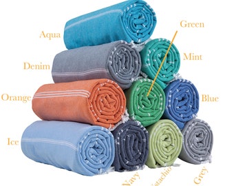 Set Of 4 SULTAN Peshtemal Beach Towel Pestemal Hamam Turkish Towel