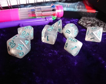 Whitestone Mist Polyhedral Dice