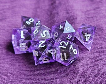 Liquid core dice set